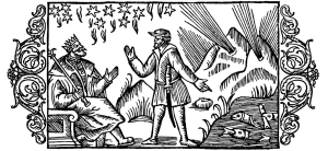 &Xi;&upsilon;&lambda;&omicron;&gamma;&rho;&alpha;&phi;ί&alpha; &tau;&omicron;&upsilon; 16&omicron;&upsilon; &alpha;&iota;ώ&nu;&alpha; &alpha;&pi;ό &tau;&omicron;&nu; Olaus Magnus, &pi;&omicron;&upsilon; &alpha;&nu;&alpha;&pi;&alpha;&rho;&iota;&sigma;&tau;ά έ&nu;&alpha;&nu; &mu;ά&nu;&tau;&eta; &mu;&pi;&rho;&omicron;&sigma;&tau;ά &sigma;&epsilon; έ&nu;&alpha;&nu; &beta;&alpha;&sigma;&iota;&lambda;&iota;ά. &Alpha;&pi;&epsilon;&iota;&kappa;&omicron;&nu;ί&zeta;&omicron;&nu;&tau;&alpha;&iota; &mu;&epsilon;&rho;&iota;&kappa;ά &alpha;&pi;ό &tau;&alpha; &sigma;&eta;&mu;ά&delta;&iota;&alpha; &sigma;&tau;&eta; &phi;ύ&sigma;&eta; &sigma;&tau;&alpha; &omicron;&pi;&omicron;ί&alpha; &kappa;&alpha;&tau;&alpha;&phi;&epsilon;ύ&gamma;&epsilon;&iota; &omicron; &mu;ά&nu;&tau;&eta;&sigmaf; &gamma;&iota;&alpha; &nu;&alpha; &pi;&rho;&omicron;&phi;&eta;&tau;&epsilon;ύ&sigma;&epsilon;&iota; &tau;&alpha; &mu;&epsilon;&lambda;&lambda;&omicron;ύ&mu;&epsilon;&nu;&alpha;: &alpha;&sigma;&tau;έ&rho;&iota;&alpha;, &psi;ά&rho;&iota;&alpha; &kappa;&alpha;&iota; ή&chi;&omicron;&upsilon;&sigmaf; &alpha;&pi;ό &tau;&alpha; &beta;&omicron;&upsilon;&nu;ά. 