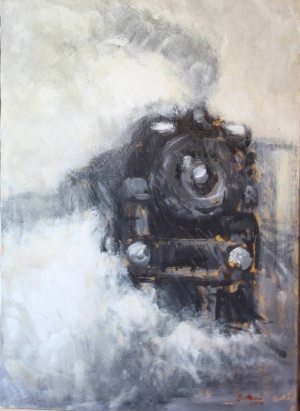 simone Butturini, &Tau;&omicron; &tau;&rho;έ&nu;&omicron; (2010), &alpha;&kappa;&rho;&upsilon;&lambda;&iota;&kappa;ό &sigma;&epsilon; &kappa;&alpha;&mu;&beta;ά, 50 x 70 &epsilon;&kappa;.