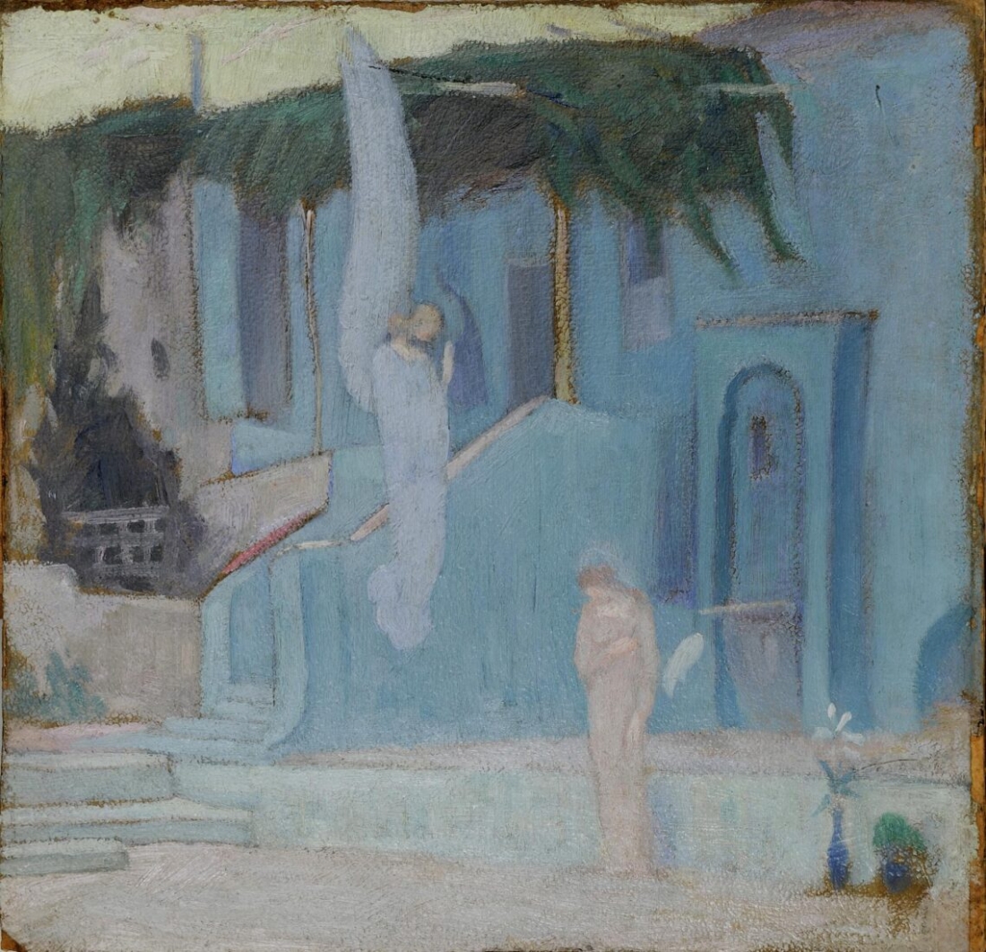 &Kappa;&omega;&nu;&sigma;&tau;&alpha;&nu;&tau;ί&nu;&omicron;&sigmaf; &Pi;&alpha;&rho;&theta;έ&nu;&eta;&sigmaf;, &Epsilon;&upsilon;&alpha;&gamma;&gamma;&epsilon;&lambda;&iota;&sigma;&mu;ό&sigmaf;, 1907 &ndash; 1910, &lambda;ά&delta;&iota; &sigma;&epsilon; &chi;&alpha;&rho;&tau;ό&nu;&iota;, 20,7 x 22 &epsilon;&kappa;. &Delta;&omega;&rho;&epsilon;ά &Sigma;&omicron;&phi;ί&alpha; &Pi;&alpha;&rho;&theta;έ&nu;&eta;.  &nbsp;  &nbsp;  